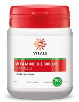 Vitals Vitamine D3 3000IE 100 Softgels - thumbnail