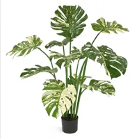 Monstera Variegata 110 cm - Kunstplant - thumbnail