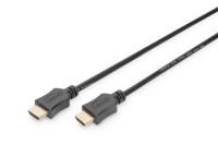 Digitus AK-330114-020-S HDMI-kabel HDMI Aansluitkabel HDMI-A-stekker, HDMI-A-stekker 2.00 m Zwart 4K UHD, Vergulde steekcontacten - thumbnail