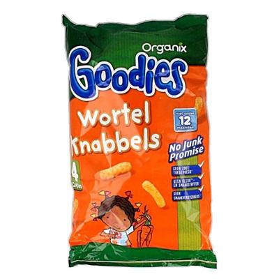 Organix Goodies Mais knabbels met wortel 10+M bio 60 Gram Organix Goodies Mais knabbels met wortel 10+M bio 60 Gram