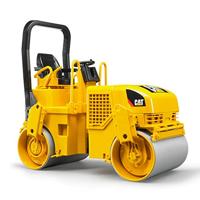 Bruder wals van cat 18 cm groot - thumbnail
