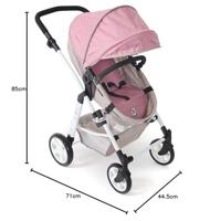 Combi-poppenwagen Nele - Beertjes - thumbnail