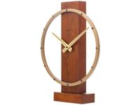 Tafel-/wandklok - 34 x 27 cm - Hout/Staal - 'Carl Small' - thumbnail