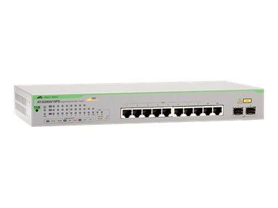 AT GS95010PS - Switch - Beheerd - 8 x 101001000 (PoE+) + 2 x Gigabit SFP-combinatie - desktop, rack-uitvoering, wandbevestiging - PoE+ (75 W) AT GS95010PS - Switch - Beheerd - 8 x 101001000 (PoE+) + 2 x Gigabit SFP-combinatie - desktop, rack-uitvoering, wandbevestiging - PoE+ (75 W)