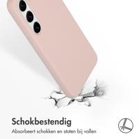 Accezz Liquid Silicone Backcover Samsung Galaxy S23 Telefoonhoesje Roze - thumbnail