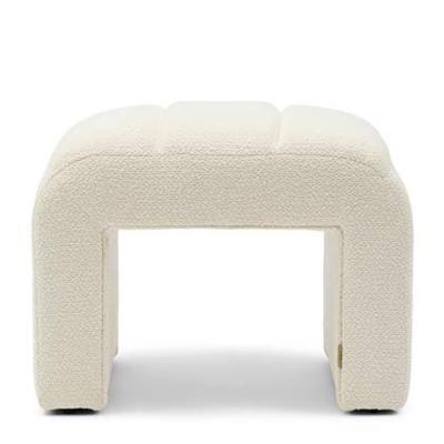 Rivièra Maison Hocker 'Brera' Bouclé, kleur Simply White