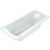 Ben Naria Design inbouwbad 2-persoons 180x80cm glans wit acryl incl. afvoer wit - thumbnail