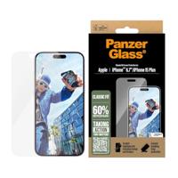 PanzerGlass Classic Fit 2875 Screenprotector (glas) Apple iPhone 16 Plus 1 stuk(s) Anti-vingerafdruk, Krasvast - thumbnail