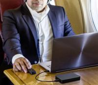 Renkforce RF-4455804 USB-kabel USB 2.0 USB-A stekker, USB-mini-B stekker 0.15 m Zwart Vergulde steekcontacten - thumbnail