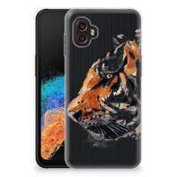 Smartphone hoesje Samsung Galaxy Xcover 6 Pro Watercolor Tiger - thumbnail