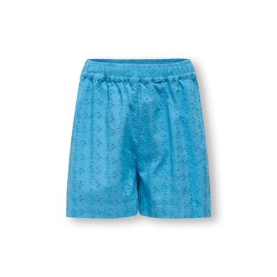 Kids ONLY zomer short meisjes - embroidery - blauw - Kogmargot