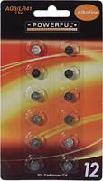 Batterijen knoopcel AG3/LR41 12 stuks - thumbnail