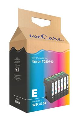 weCare Epson T080740 Combi BK/C/M/Y/LC/LM