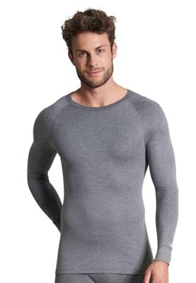 Heren thermo shirt Lange mouw - Thermisch ondergoed heren - Warm ondershirt met ronde hals - Viscose