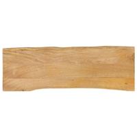 Tafelblad met natuurlijke rand 120x40x3,8 cm massief mangohout - thumbnail