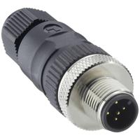 Lutronic 1250 04 T7CR Sensor/actuator connector, niet geassembleerd M12 Aantal polen (sensoren): 4 Stekker, recht 1 stuk(s) - thumbnail