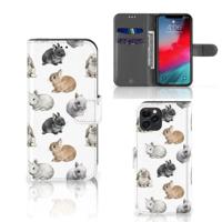 Telefoonhoesje | Met pasjeshouder | voor Apple iPhone 11 Pro Konijntjes - thumbnail
