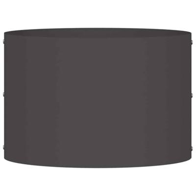 VidaXL Plantenring 5 pcs zwart 30 x 30 x 20 cm koudgewalst staal