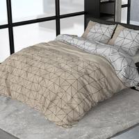 Sleeptime Flanel Gino Taupe 240 x 200/220 cm - thumbnail