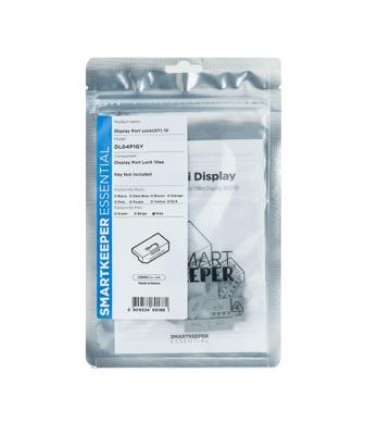 Smartkeeper DL04P1GY DisplayPort-slot Set van 10 stuks Grijs Zonder sleutel Smartkeeper DL04P1GY DisplayPort-slot Set van 10 stuks Grijs Zonder sleutel