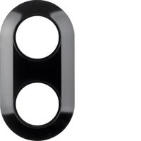 Berker serie 1930 afdekraam 2-voudig zwart - thumbnail