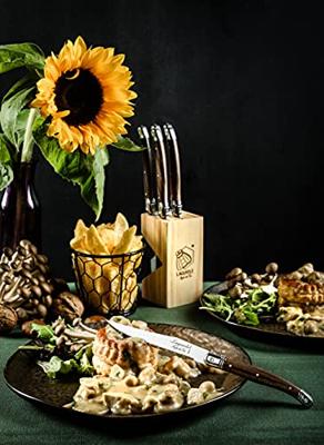 Laguiole Style de Vie Steakmessen Premium Line Dark Wood - 6 stuks