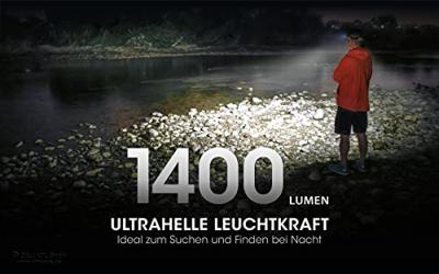 NiteCore NU43 Hoofdlamp LED werkt op een accu 1400 lm