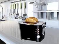 Domo Broodrooster B-Smart, voor 2 sneden brood, zwart - thumbnail