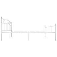 Bedframe metaal wit 180x200 cm - thumbnail