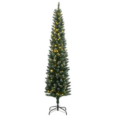 VidaXL Kunstkerstboom smal met 150 led's 120 cm VidaXL Kunstkerstboom smal met 150 led's 120 cm