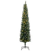 VidaXL Kunstkerstboom smal met 300 led's 180 cm - thumbnail