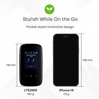 Zyxel 4G LTE-A mobiele WiFi hotspot | Tot wel 300 Mbps downloadsnelheid | Deel Dual-Band WiFi met 32 apparaten | Accu die een hele dag meegaat | Handzaam formaat (LTE2566-M634) - thumbnail