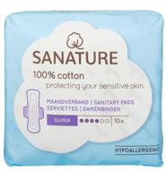 Sanature 100% Katoen Maandverband Super - thumbnail