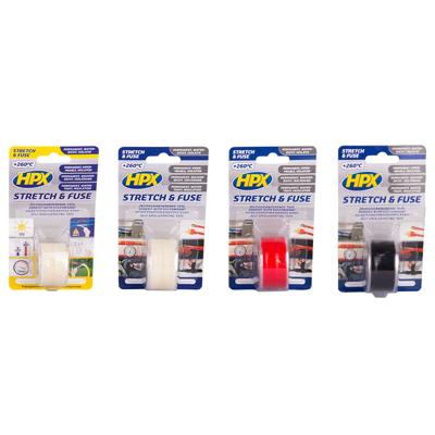 HPX Stretch & Fuse zelfvulkaniserende tape | Transparant | 25mm x 1,80m - SI2580 SI2580 HPX Stretch & Fuse zelfvulkaniserende tape | Transparant | 25mm x 1,80m - SI2580 SI2580