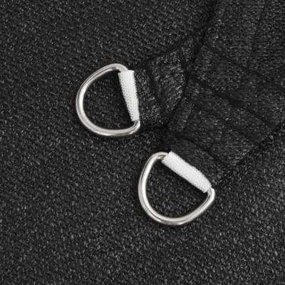 VidaXL Zonnezeil 160 g/m² 5x6x6 m hdpe zwart