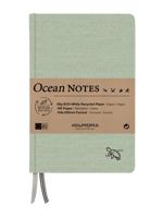 Notitieboek Aurora Ocean A5 192blz lijn 80gr linnenstructuur kaft groen - thumbnail