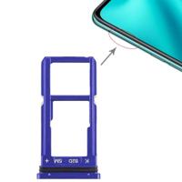 SIM-kaart lade + SIM-kaart lade/micro SD-kaart lade voor OPPO R15 (blauw) - thumbnail