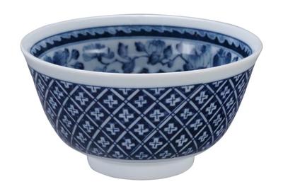 Blauw/Witte Kom - Mixed Bowls - 400ml 12.7 x 6.8cm