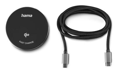 Hama Draadloze Qi2-oplader 15 W bureau Oplader Zwart - thumbnail