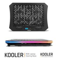 Laptopsteun met Ventilator Krom NXKROMKOOLER RGB 19" - thumbnail