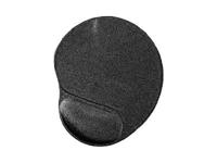 Gembird muismat met gel polssteun zwart - thumbnail