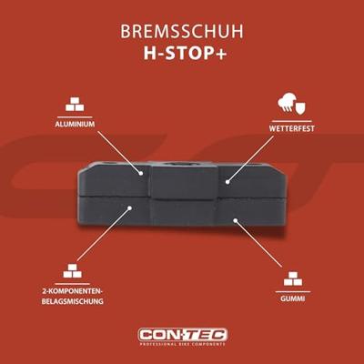 CONTEC rempads "h-stop" ct brake shoes h-stop hydraulic