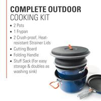 GSI Outdoors Bugaboo Ceramic Base Camper Set Pan Blauw L - thumbnail