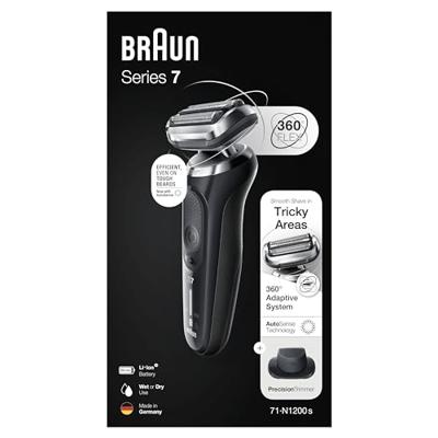 Braun 71-N1200S Elektrisch Scheerapparaat Zwart/Zilver