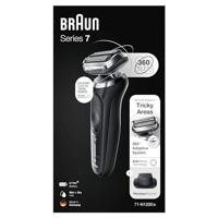 Braun 71-N1200S Elektrisch Scheerapparaat Zwart/Zilver - thumbnail