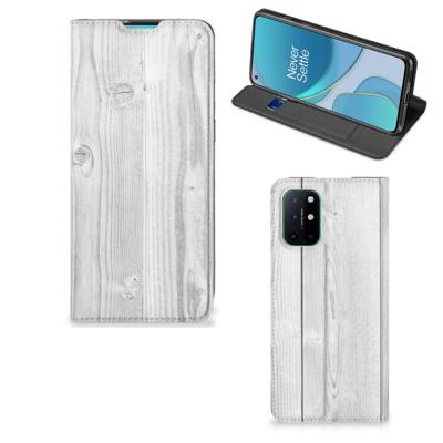 OnePlus 8T Book | Wallet Case | White Wood