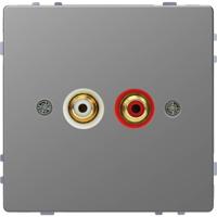 Merten MEG4350-6036 Luidsprekerstekkerdoos System Design RVS 1 stuk(s) - thumbnail