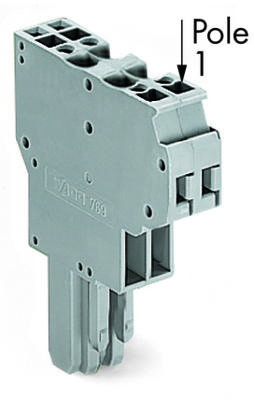 WAGO 769-124 Female connector 5 mm Spanveer Toewijzing: L Grijs 25 stuk(s)
