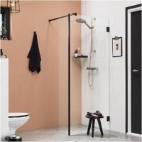 Inloopdouche by Sealskin 'I AM' Type A1 90x200 cm Zwart Helder Antikalk + Zijdeel 30x200 cm - thumbnail