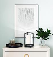 Fischer & Honsel Landelijke tafellampGilli witte kap - 50577 - thumbnail